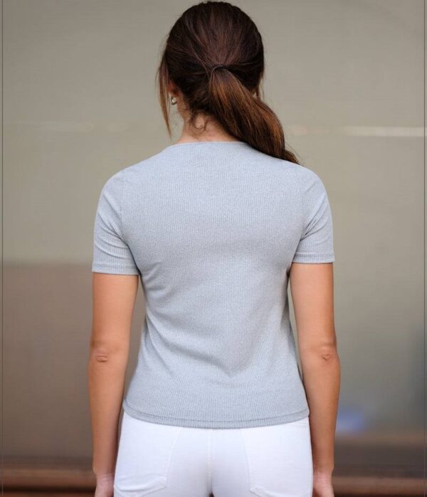 Short Sleeve Ribbed T-Shirt - Image 4