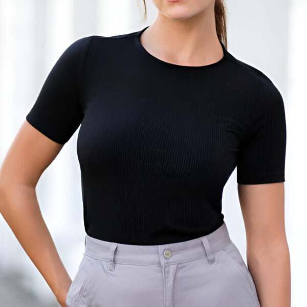 Short Sleeve Ribbed T-Shirt