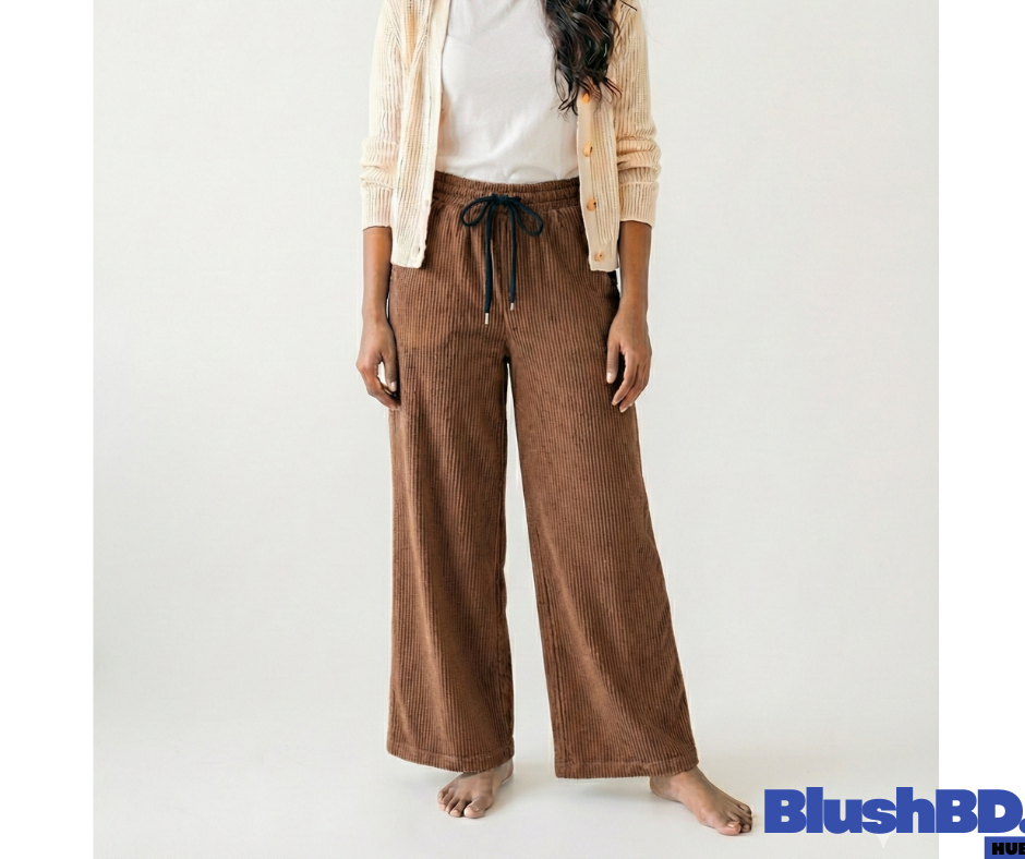 Ladies Baggy Cord Pants – Free Size (Winter Premium Collection) - Image 3
