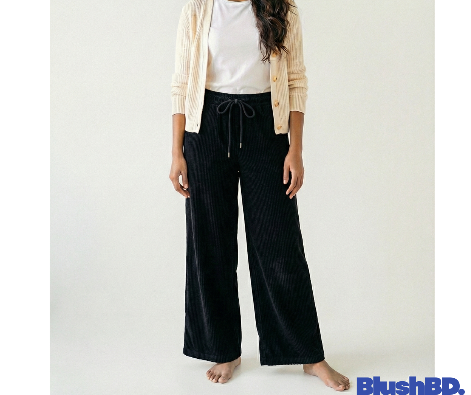 Ladies Baggy Cord Pants – Free Size (Winter Premium Collection) - Image 4