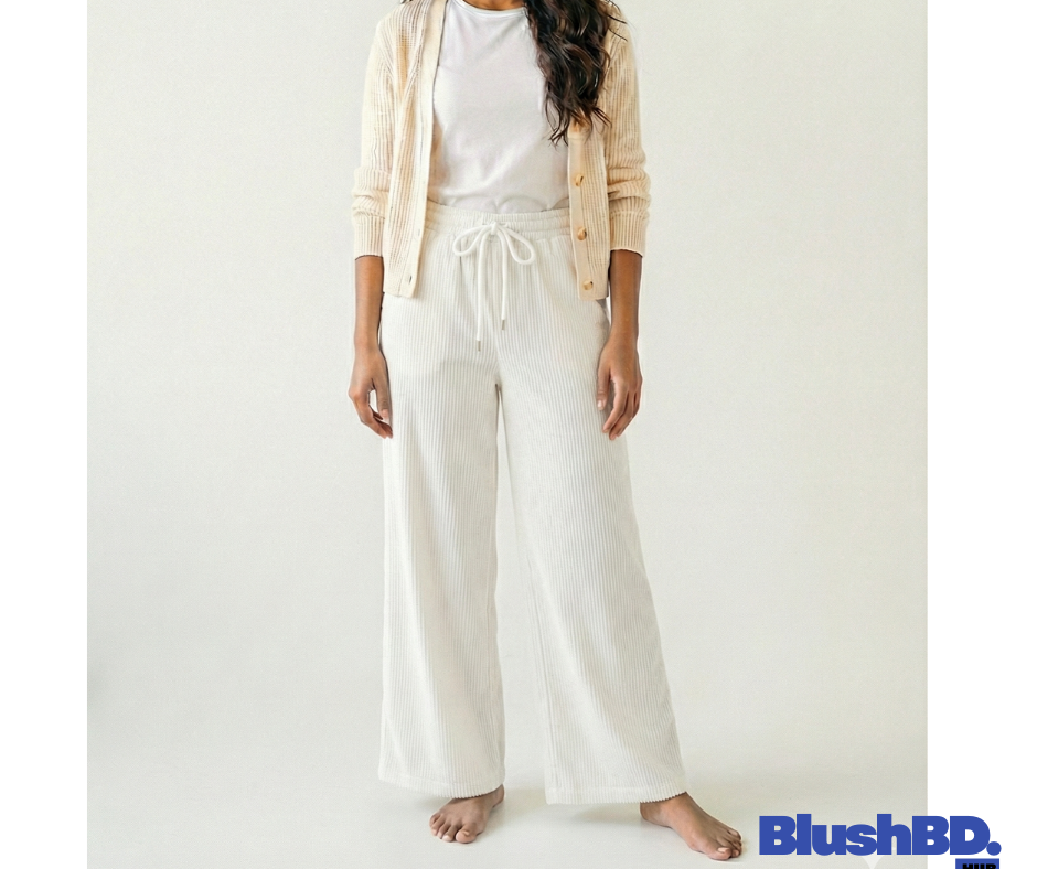 Ladies Baggy Cord Pants – Free Size (Winter Premium Collection) - Image 2