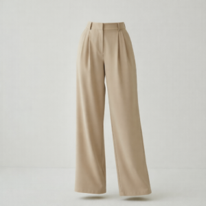 High waist wide leg pants.