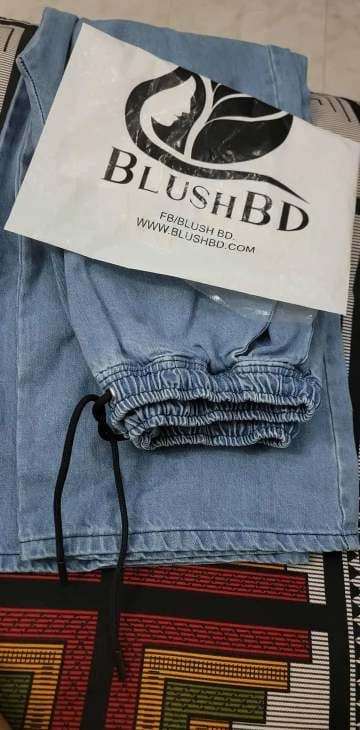 Ladies Baggy Denim Palazzo - Image 9
